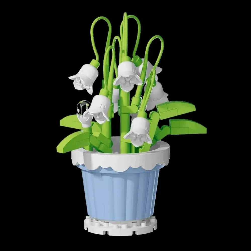 Eternal Flower Building Blocks, Freehand Potted Building Blocks - Romantic DIY Home Decoration and Eternal Flowers, Multi-Functi