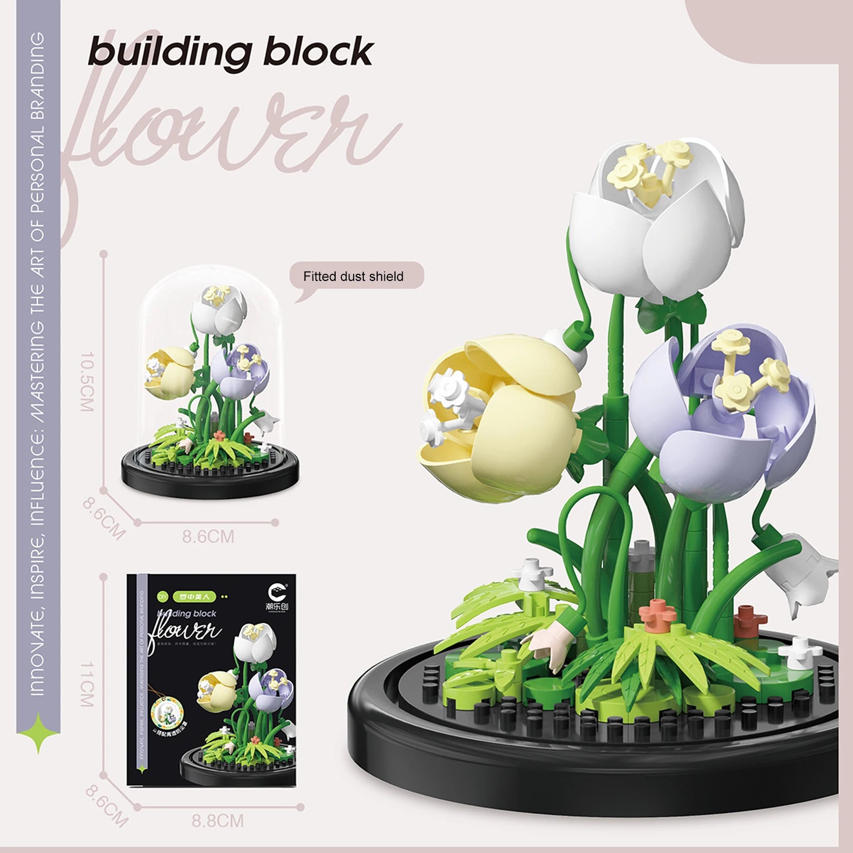 Diy Micro Flower Building Blocks Mini Bricks Particles Eternal Life Flowers Home Decoration Assembling Puzzle Toy Christmas Gift