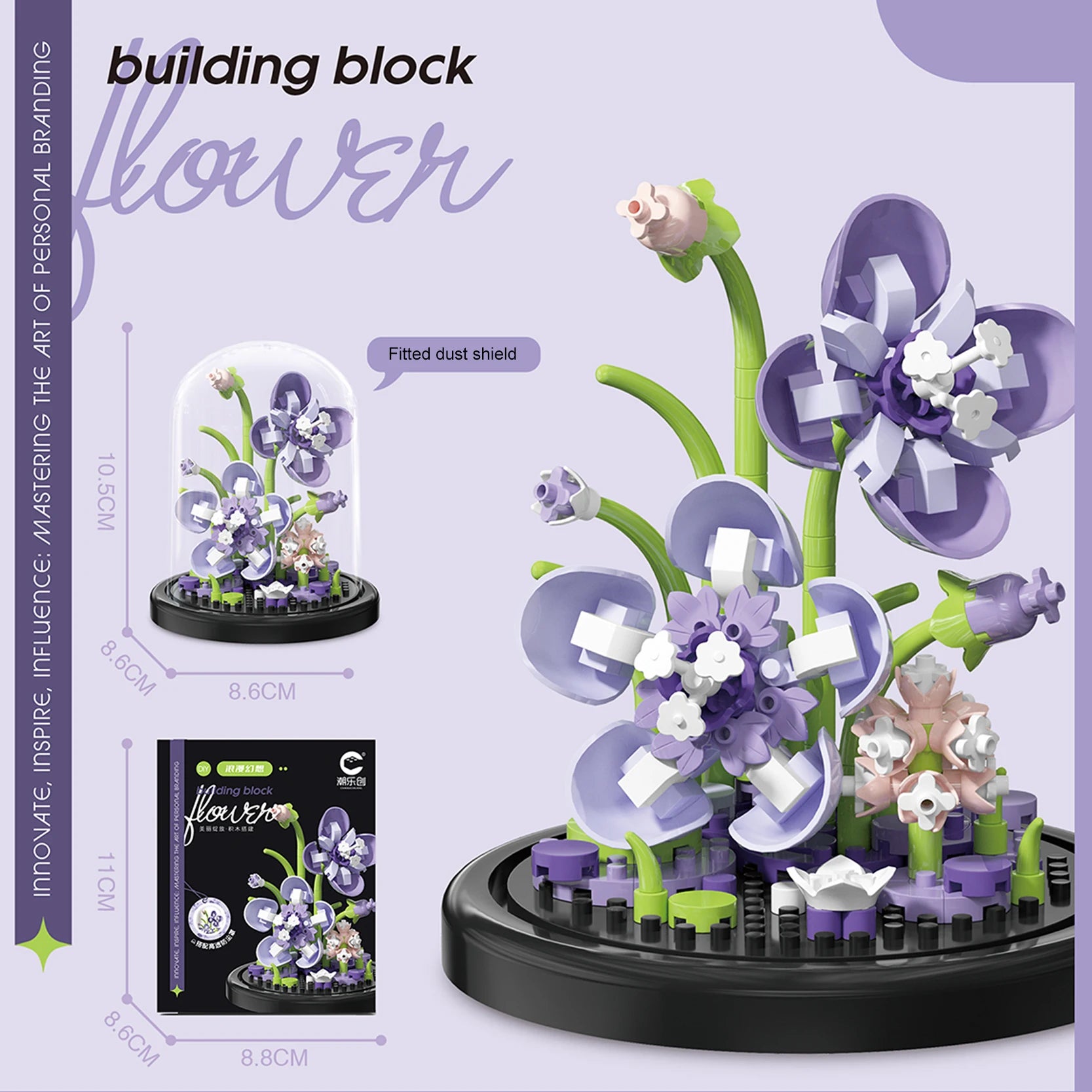 Diy Micro Flower Building Blocks Mini Bricks Particles Eternal Life Flowers Home Decoration Assembling Puzzle Toy Christmas Gift