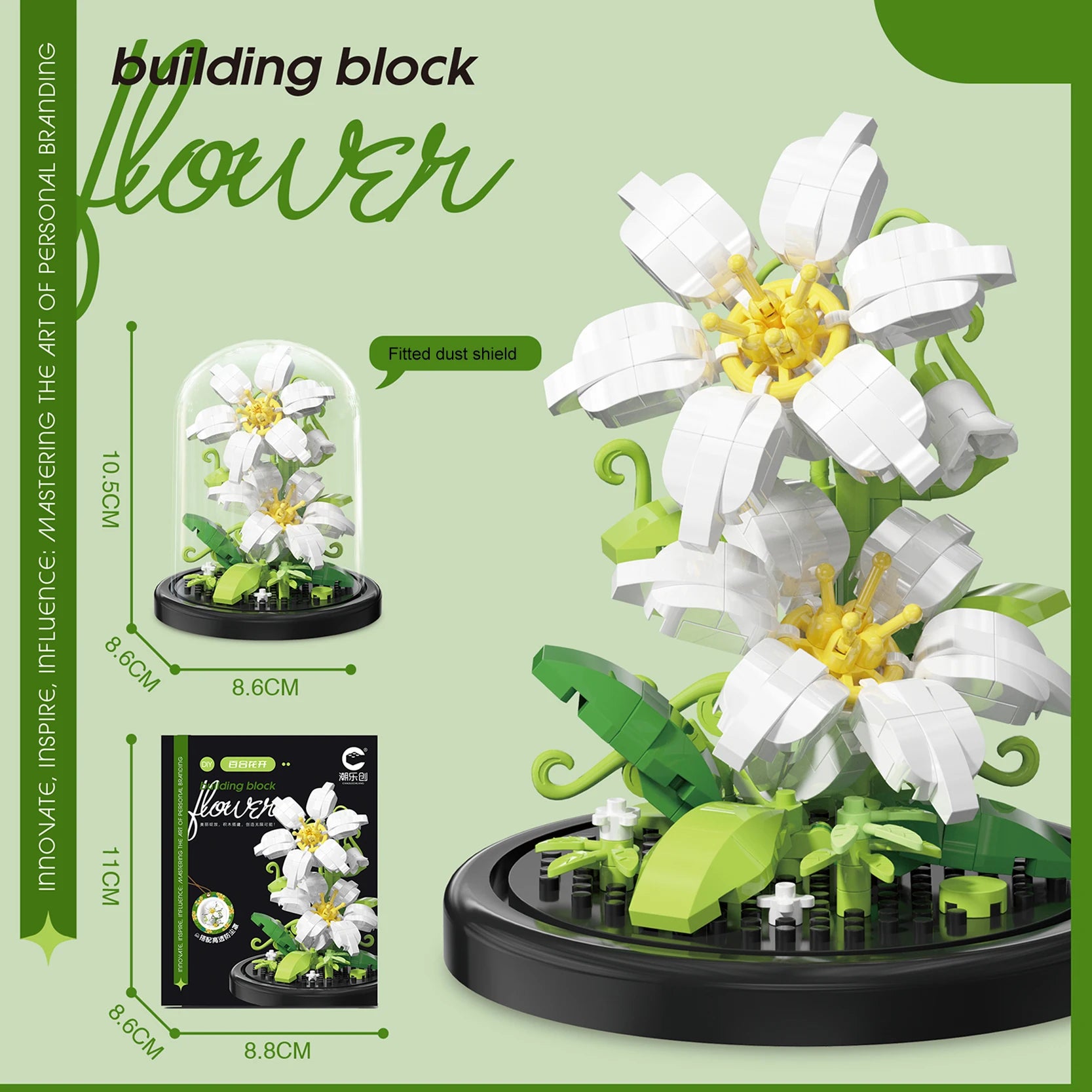 Diy Micro Flower Building Blocks Mini Bricks Particles Eternal Life Flowers Home Decoration Assembling Puzzle Toy Christmas Gift