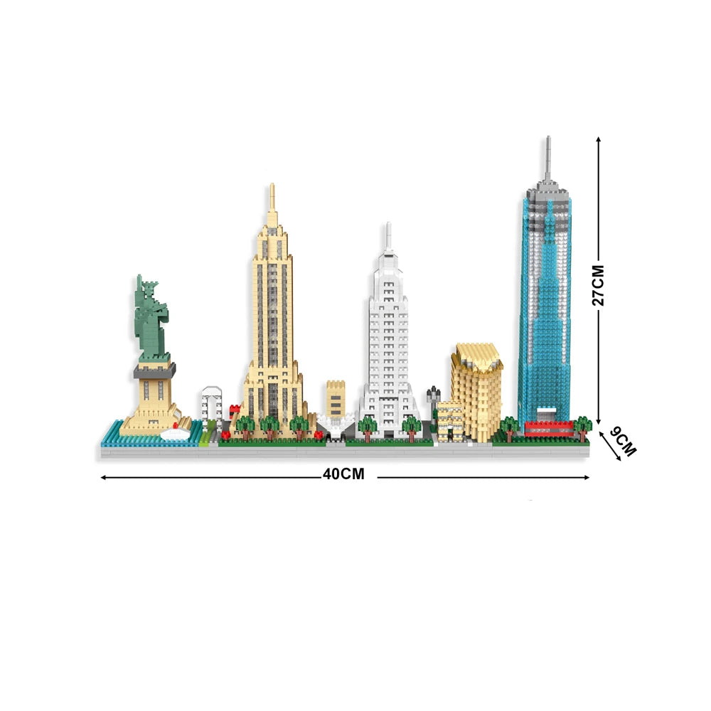KNEW BUILT White House Architecture Micro Model Building Blocks Toys:Stimulates Cognitive Skills,Pioneering Assembly Experience