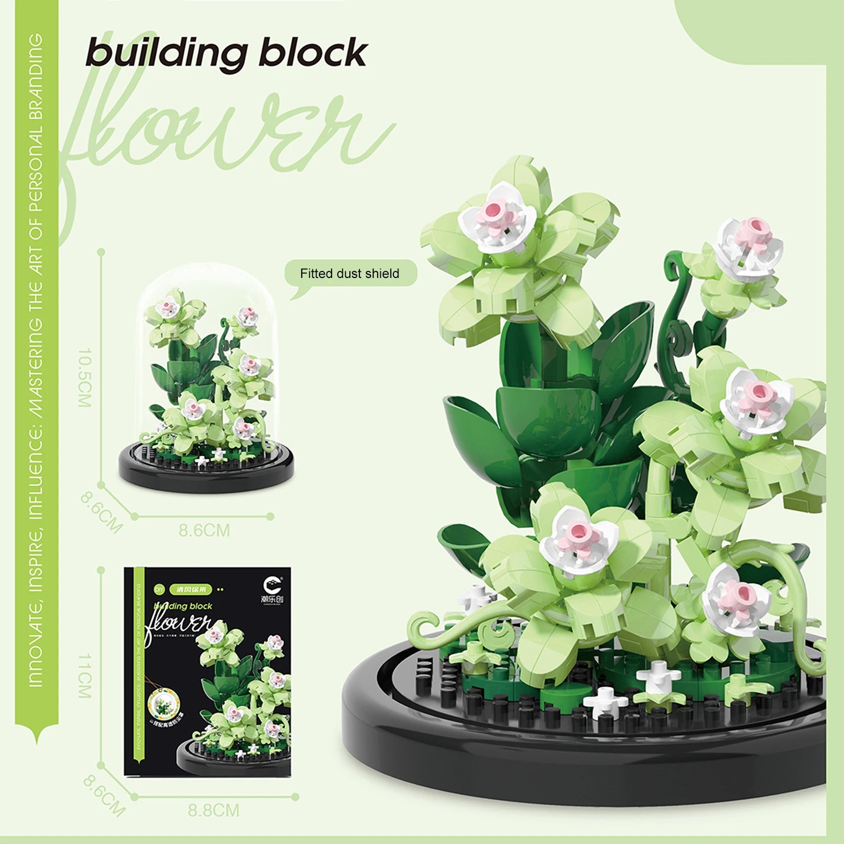 Diy Micro Flower Building Blocks Mini Bricks Particles Eternal Life Flowers Home Decoration Assembling Puzzle Toy Christmas Gift