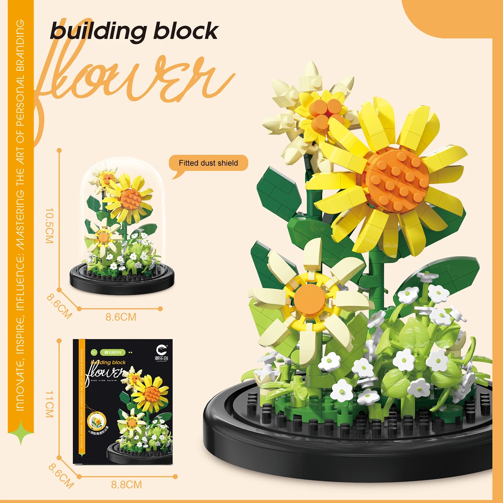Diy Micro Flower Building Blocks Mini Bricks Particles Eternal Life Flowers Home Decoration Assembling Puzzle Toy Christmas Gift