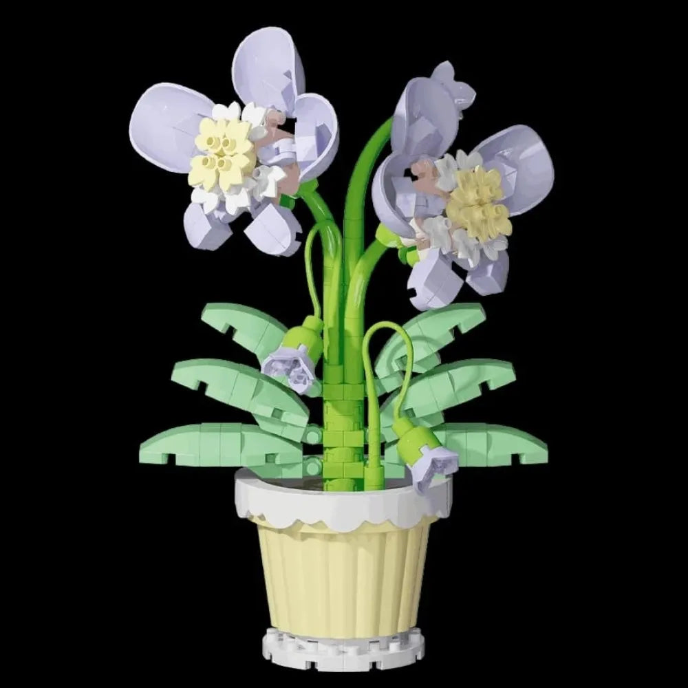 Eternal Flower Building Blocks, Freehand Potted Building Blocks - Romantic DIY Home Decoration and Eternal Flowers, Multi-Functi