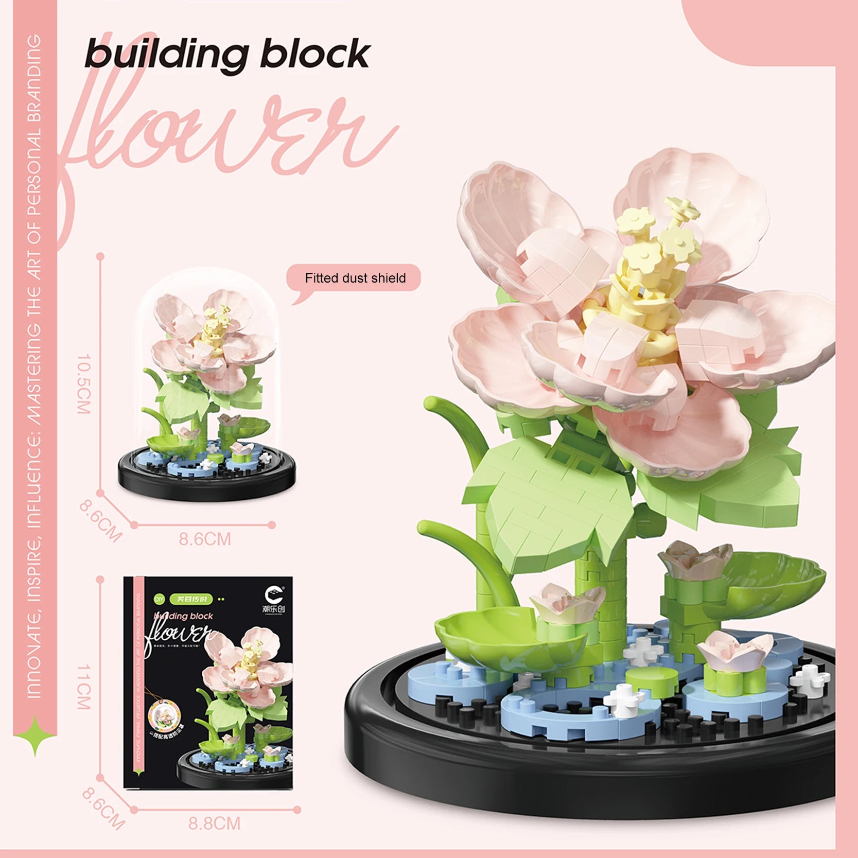 Diy Micro Flower Building Blocks Mini Bricks Particles Eternal Life Flowers Home Decoration Assembling Puzzle Toy Christmas Gift