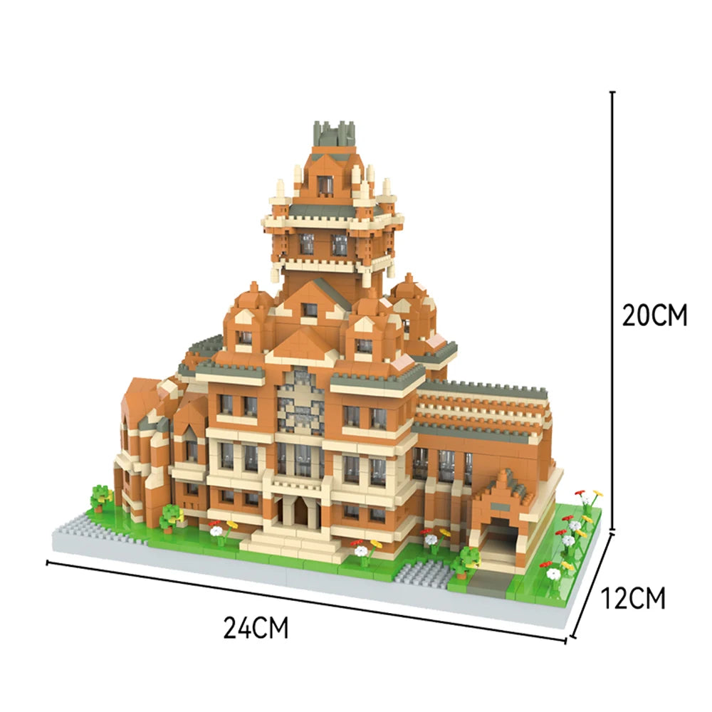 KNEW BUILT White House Architecture Micro Model Building Blocks Toys:Stimulates Cognitive Skills,Pioneering Assembly Experience